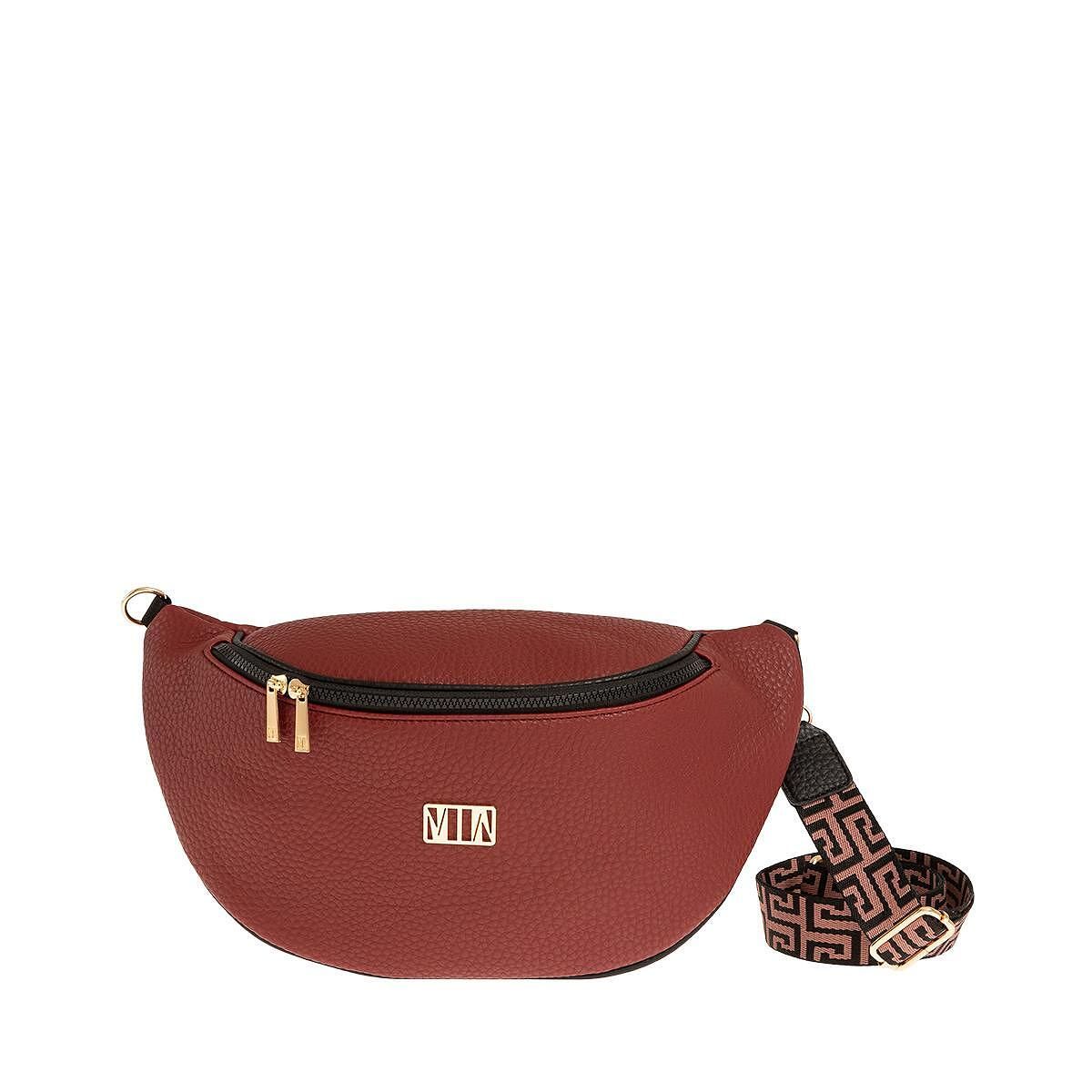 MODISSIMO Τσαντάκι Χιαστί Μπανάνα με Δίχρωμο Ιμάντα