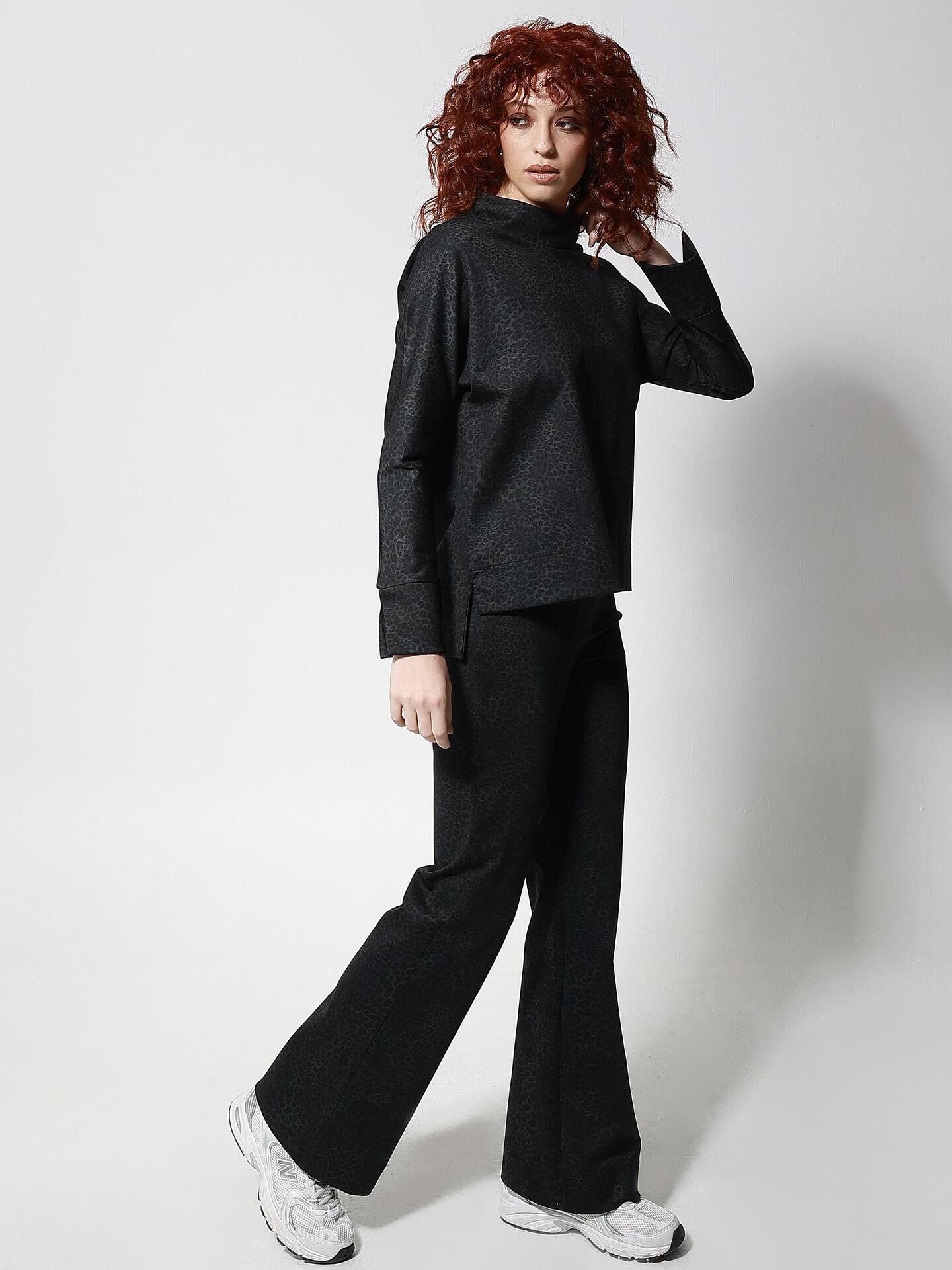 Tresor Σετ ”ANIMAL PANTS & BLOUZE” – Ανθρακί