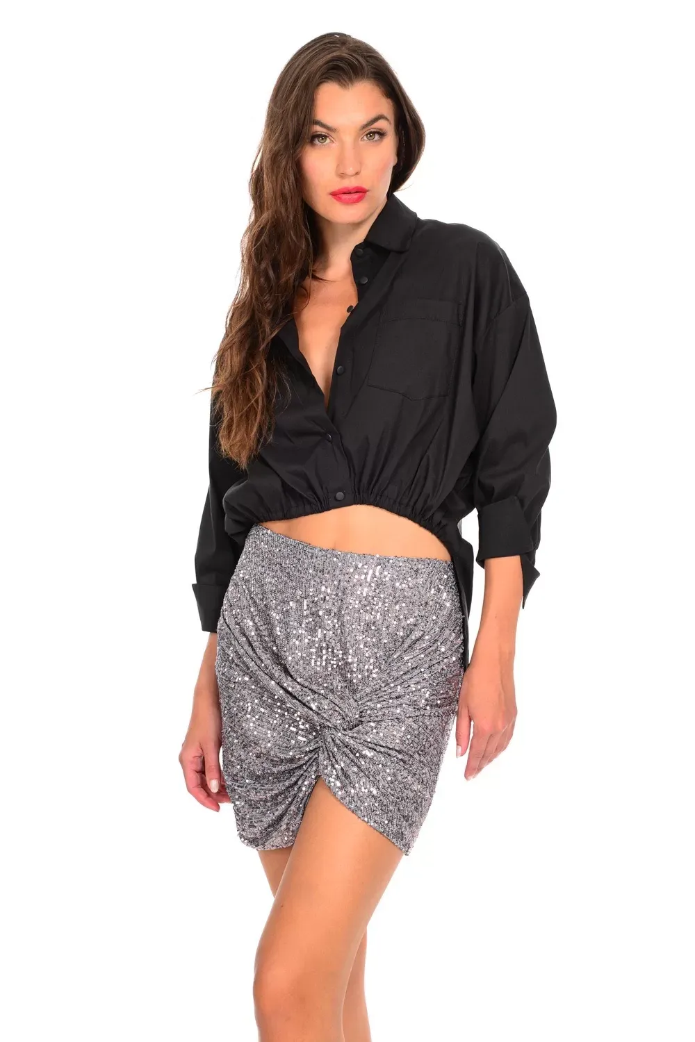 We coss Πουκάμισο ασύμμετρο