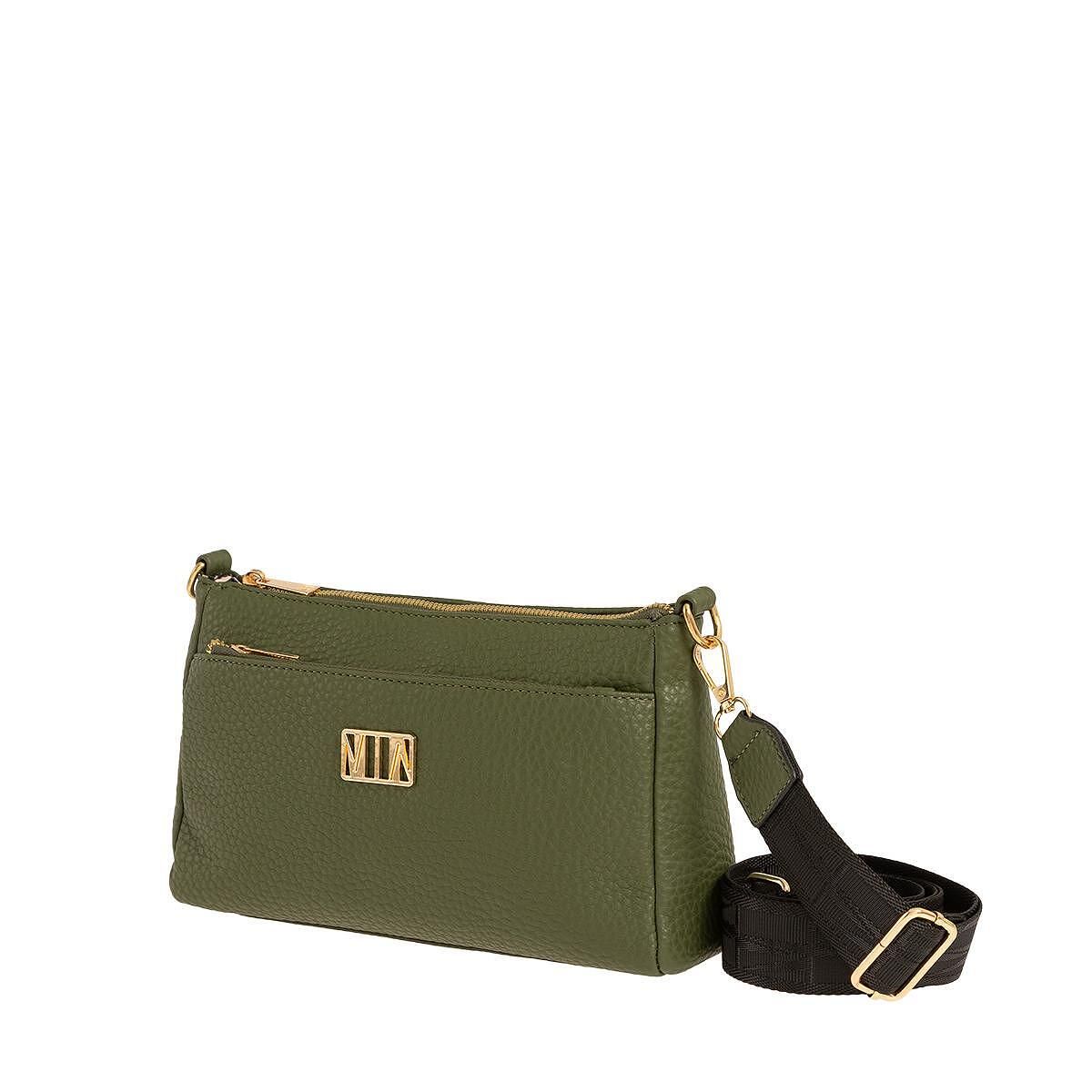 MODISSIMO Τσαντάκι χιαστί δυο τσέπες μονόχρωμο