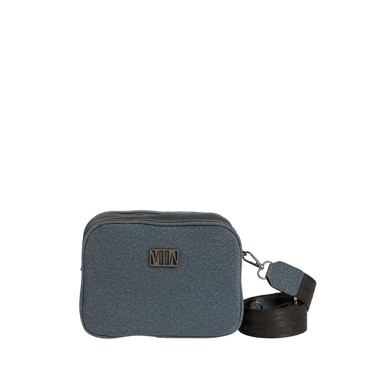 MODISSIMO Τσαντάκι Χιαστί με Τρία Φερμουάρ & Ιμάντα