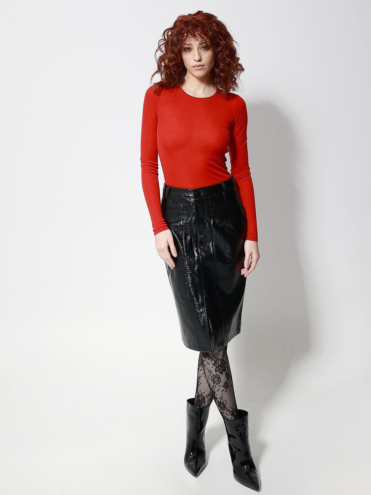 Tresor ”ALICE VINYL” Φούστα midi