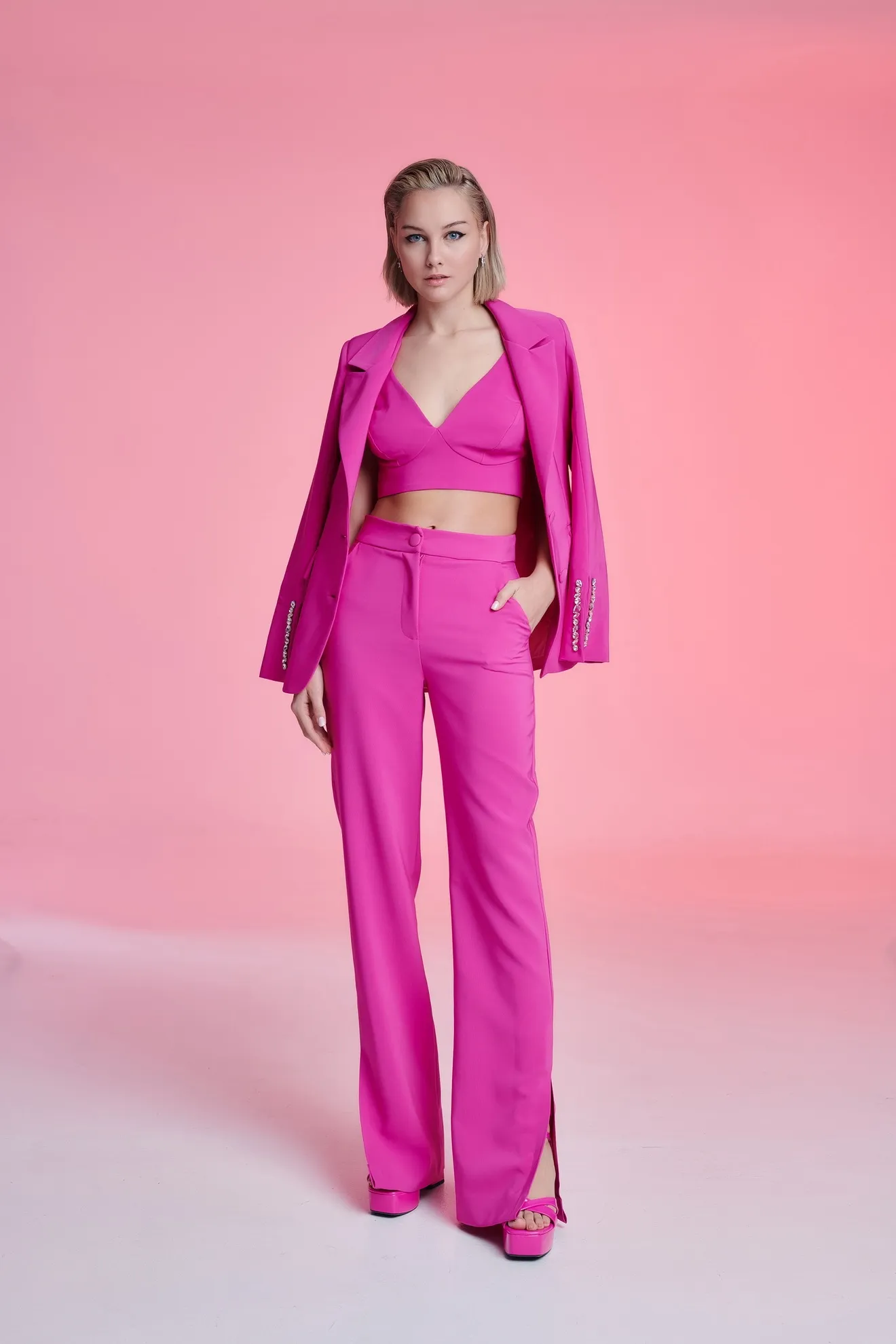 Dejavu Παντελόνα με Σκίσιμο στο Πλάι