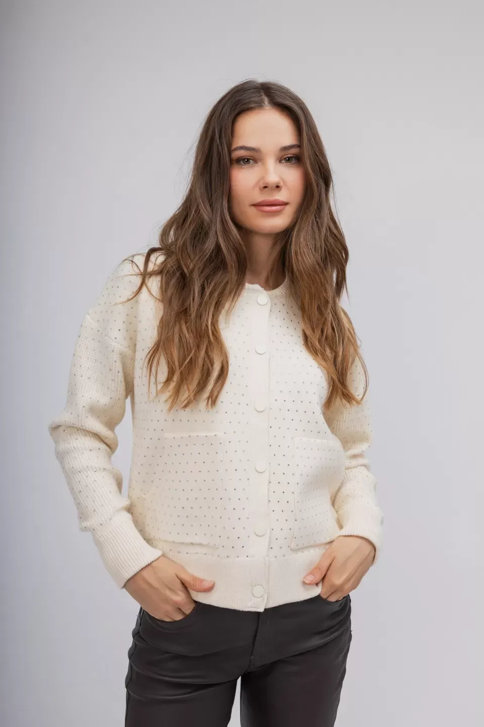 OPEN Ζακέτα-Πουλόβερ με Στρας