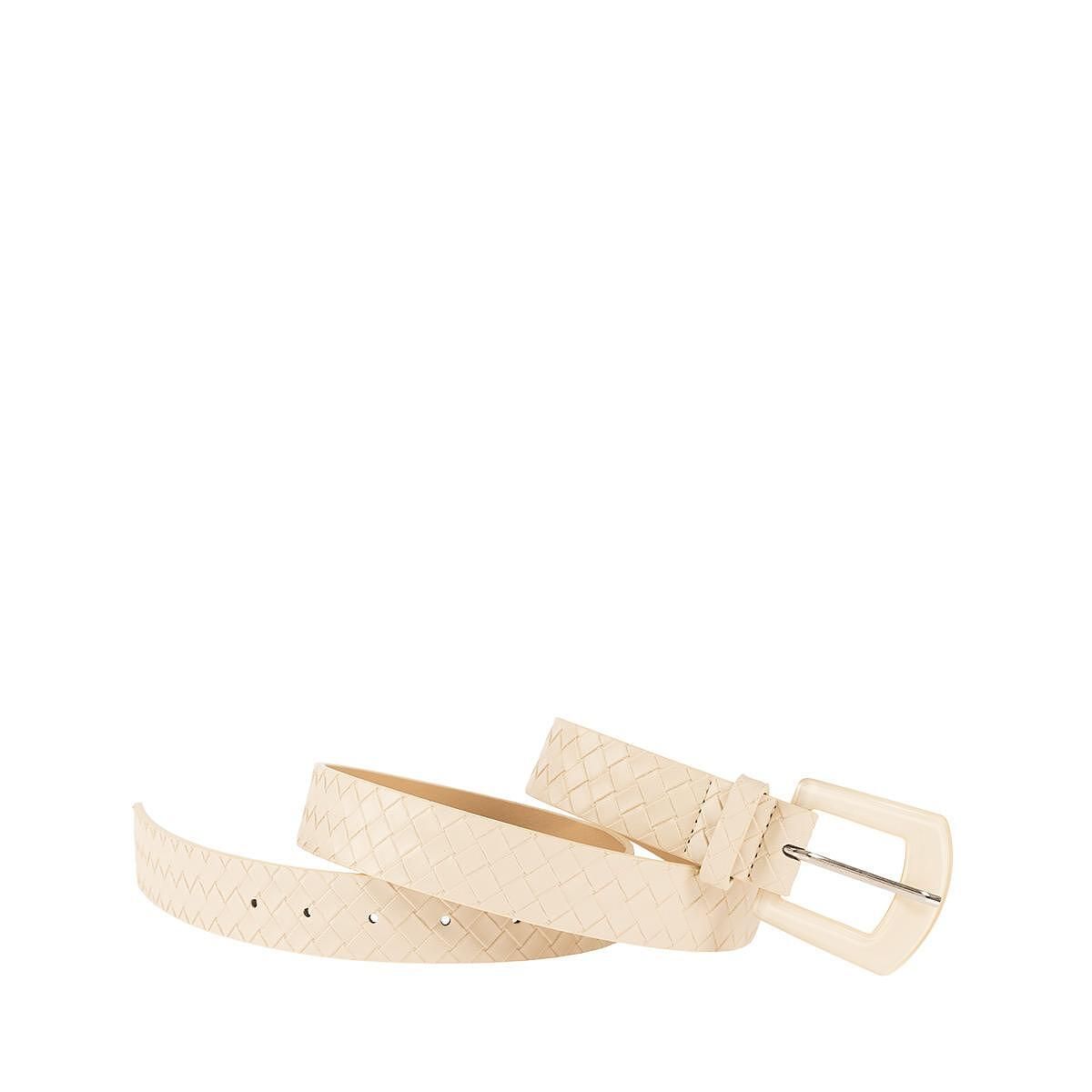 Ζώνη με τετράγωνη κοκκάλινη αγκράφα