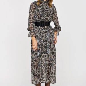 Dejavu Εμπριμέ Midi Φόρεμα