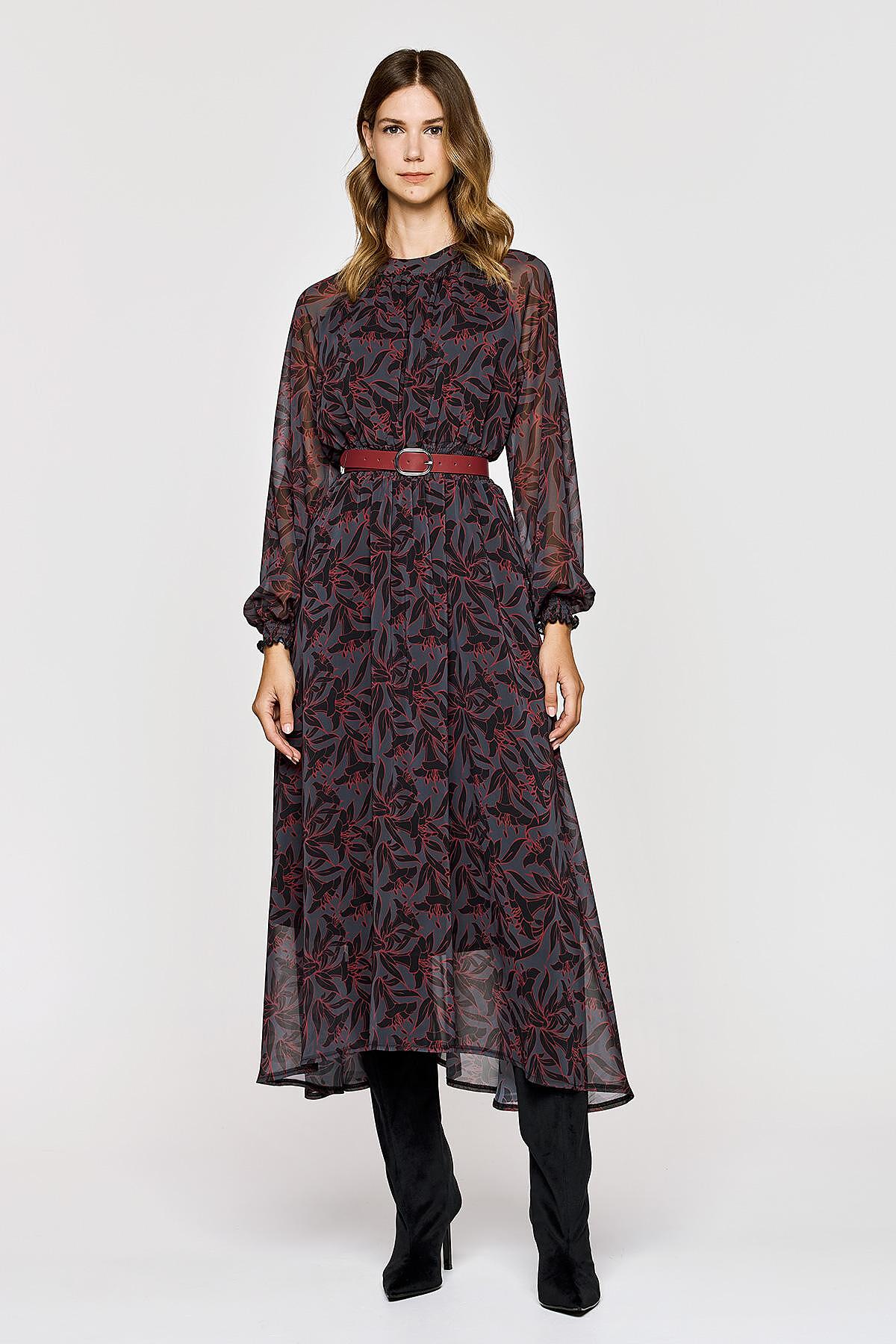 Dejavu Εμπριμέ Midi Φόρεμα