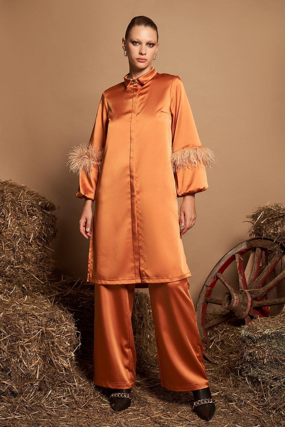 Dejavu Σατέν παντελόνα