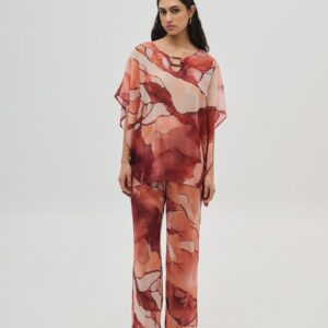 Dejavu Σετ Πουκαμίσα και Παντελονα εμπριμέ