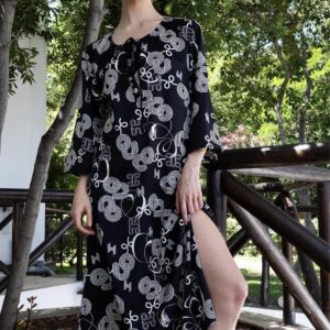 Φόρεμα μακρύ με σχέδια1