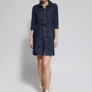 Φόρεμα Τζιν με Ζώνη