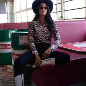 Πουκάμισο ελαστικό εμπριμέ