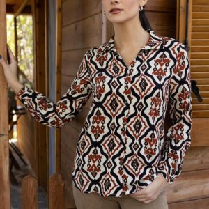 Open Πουκάμισο εμπριμέ