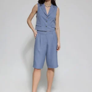 Σετ Γυναικείο Κοντό Γιλέκο με βερμούδα