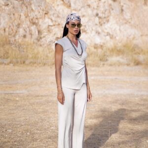 Σετ μπλούζα ελαστική και παντελόνα με λάστιχο