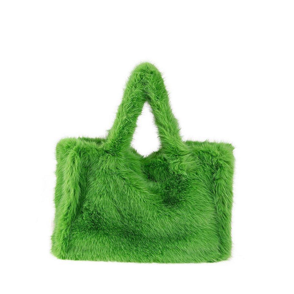 Τσάντα Tote Bag γούνινη