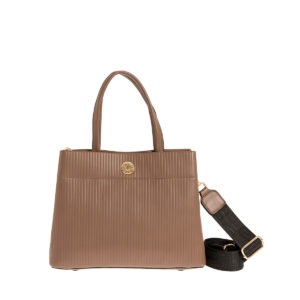 MODISSIMO Τσάντα χειρός και χιαστί ριγωτή με ιμάντα