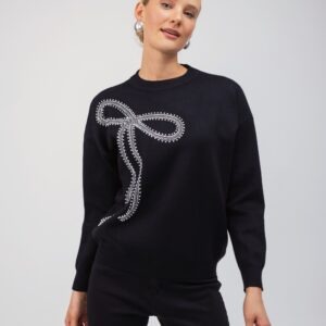 OPEN Πουλόβερ με Διακοσμητικό Φιόγκο