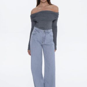 Sac&Co Belen Wide Leg Platinum Grey