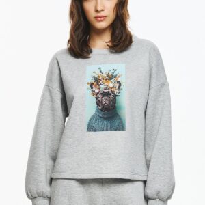 Dejavu/Unitee Φούτερ-Μπλούζα με Τύπωμα