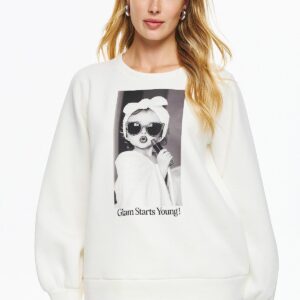 Dejavu/Unitee Σετ Φούτερ Μπλούζα με Τύπωμα-Φόρμα