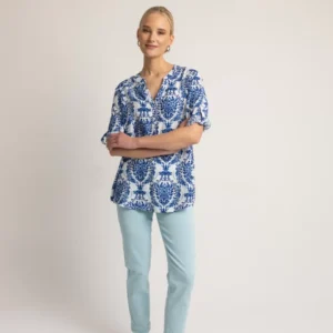 Open Παντελόνι τζιν σε mom fit γαλάζιο