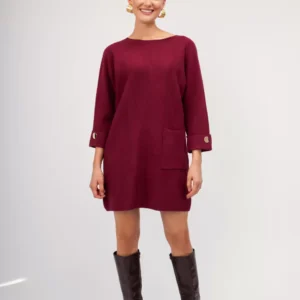 OPEN Φόρεμα Mini Μονόχρωμο με Χρυσές Λεπτομέρειες