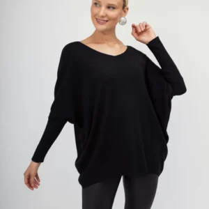 OPEN Πουλόβερ με Στρας στη Πλάτη σε Σχέδιο Πεταλούδας