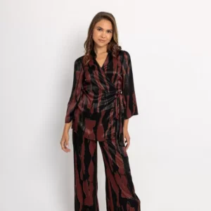 OPEN Σετ Κρουαζέ με Χρυσές Λεπτομέρειες | Μπορντώ