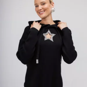 OPEN Πουλόβερ - Φούτερ με Αστέρι και Κουκούλα