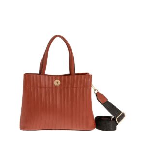 MODISSIMO Τσάντα χειρός και χιαστί ριγωτή με ιμάντα