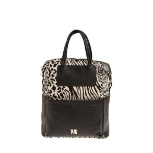 MODISSIMO Τσάντα πλάτης με ύφασμα λεοπάρ