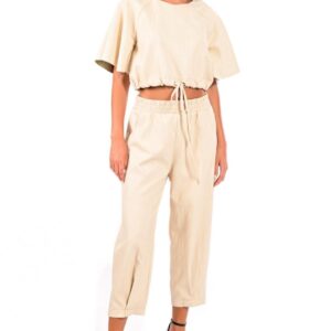 We Coss Σετ Eco-Leather | Cream