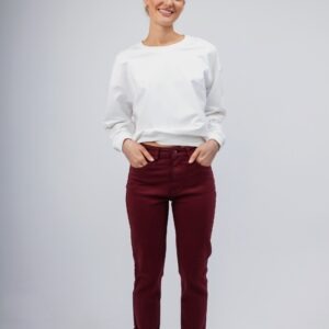 Open Παντελόνι σε Mum Fit Γραμμή | Mπορντώ