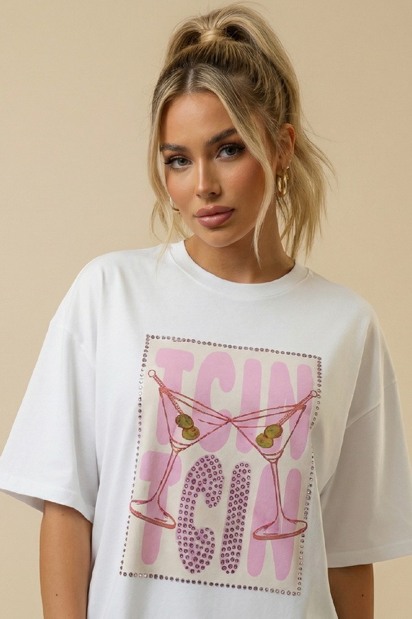 Unitee Oversized T-shirt με Τύπωμα