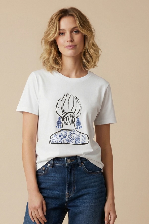 Unitee T-shirt με Floral Τύπωμα