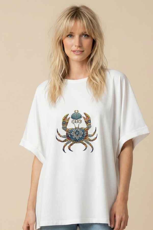 Unitee Oversized T-shirt με Τύπωμα