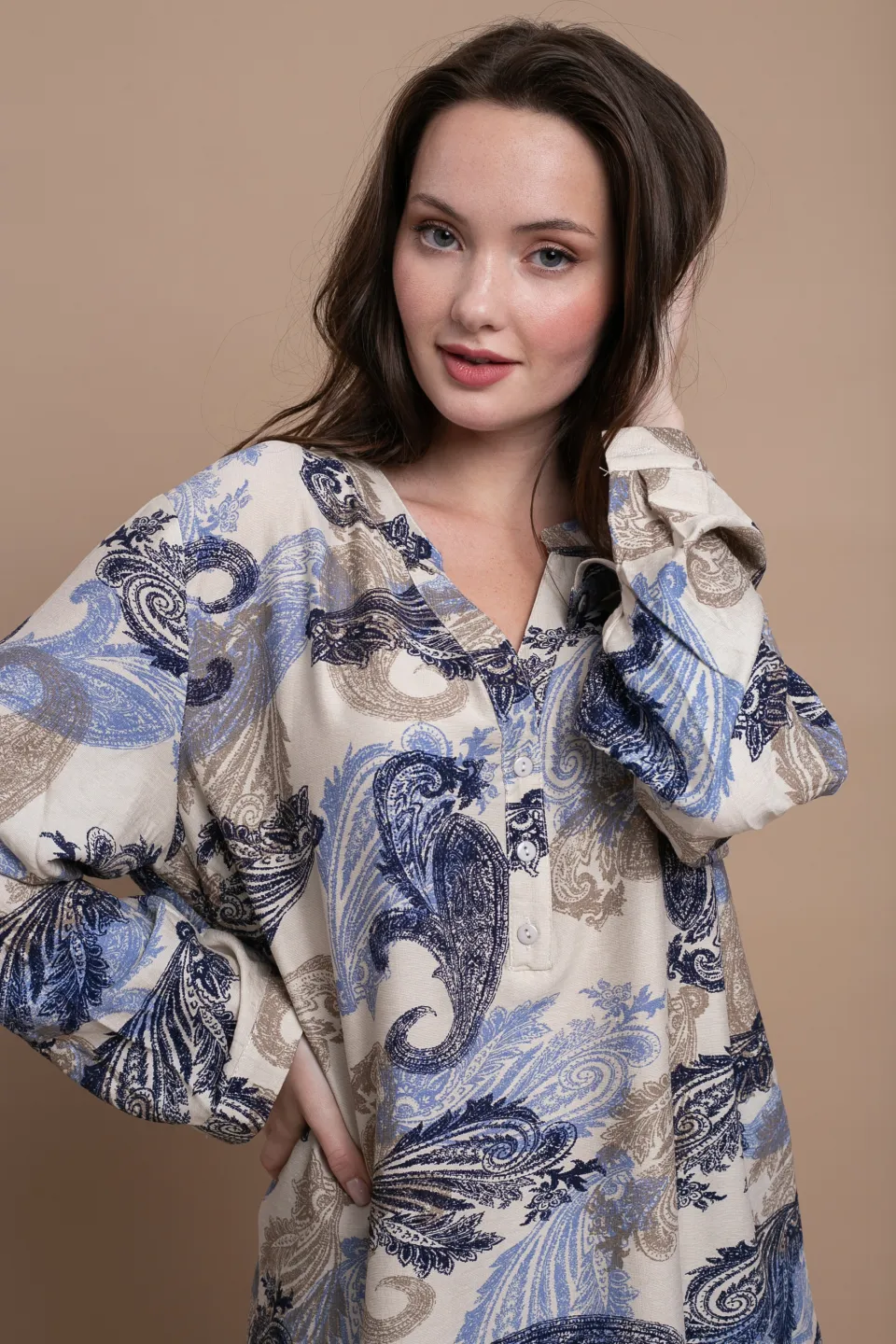 Open Floral Πουκάμισο | Μπλε