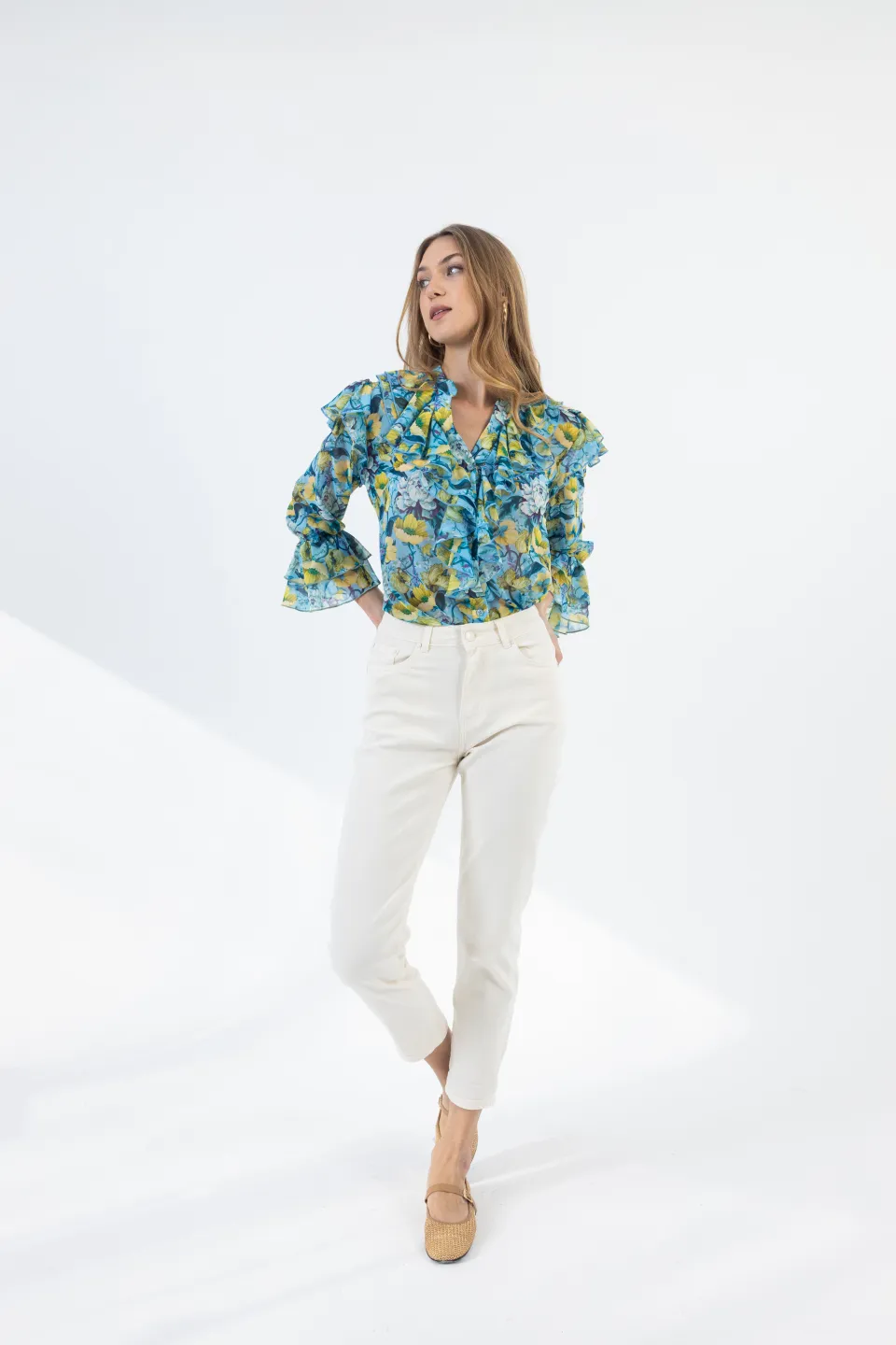 Open Παντελόνι σε Ίσια Γραμμή |  Cream