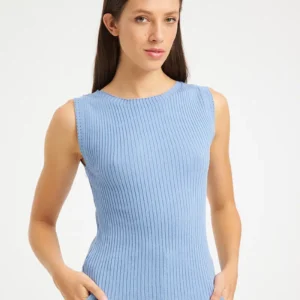 Mind Matter 'Venetsia Knit Top' | Γαλάζιο