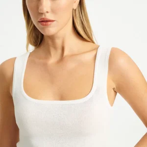Mind Matter 'Bona Crop Top' Πλεκτό | Λευκό
