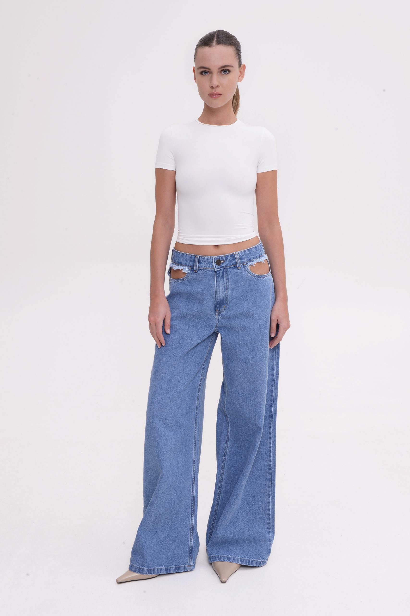 Sac&Co Alicia Pants | Mid blue