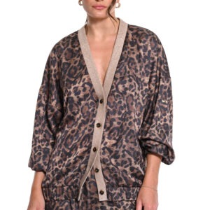 WE COSS Leopard Print ζακέτα