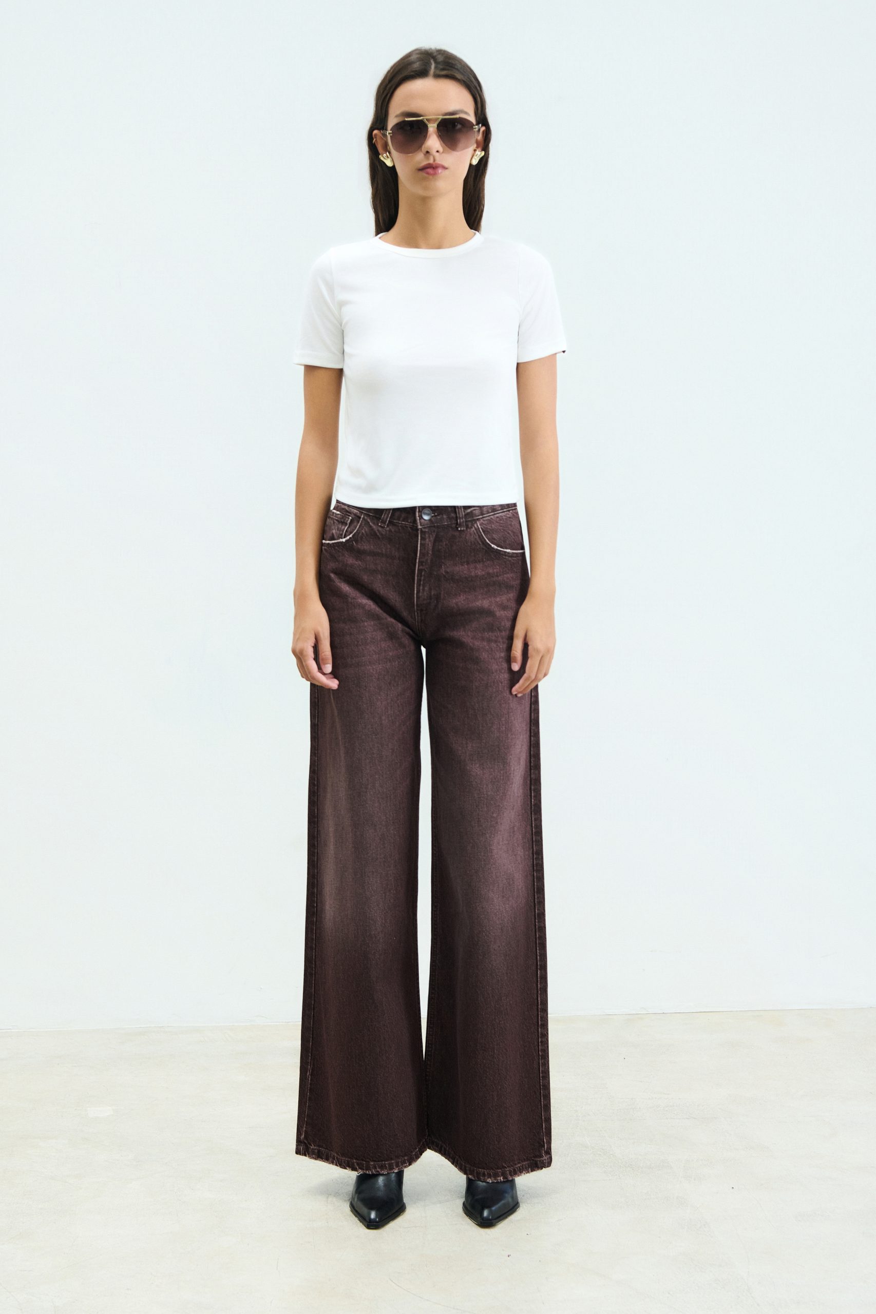 Sac&Co Belen Wide Leg | CHESTNUT