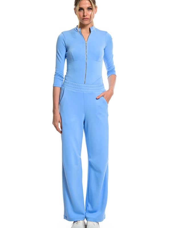 We Coss Σετ Φόρμας “Soft Elegance” Κορμάκι & Παντελόνα | Γαλάζιο